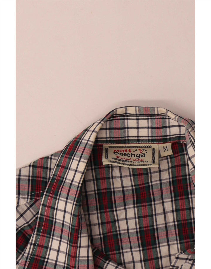 Matt Delehga Chemisier à manches courtes pour femme UK 12 Medium Multicolore