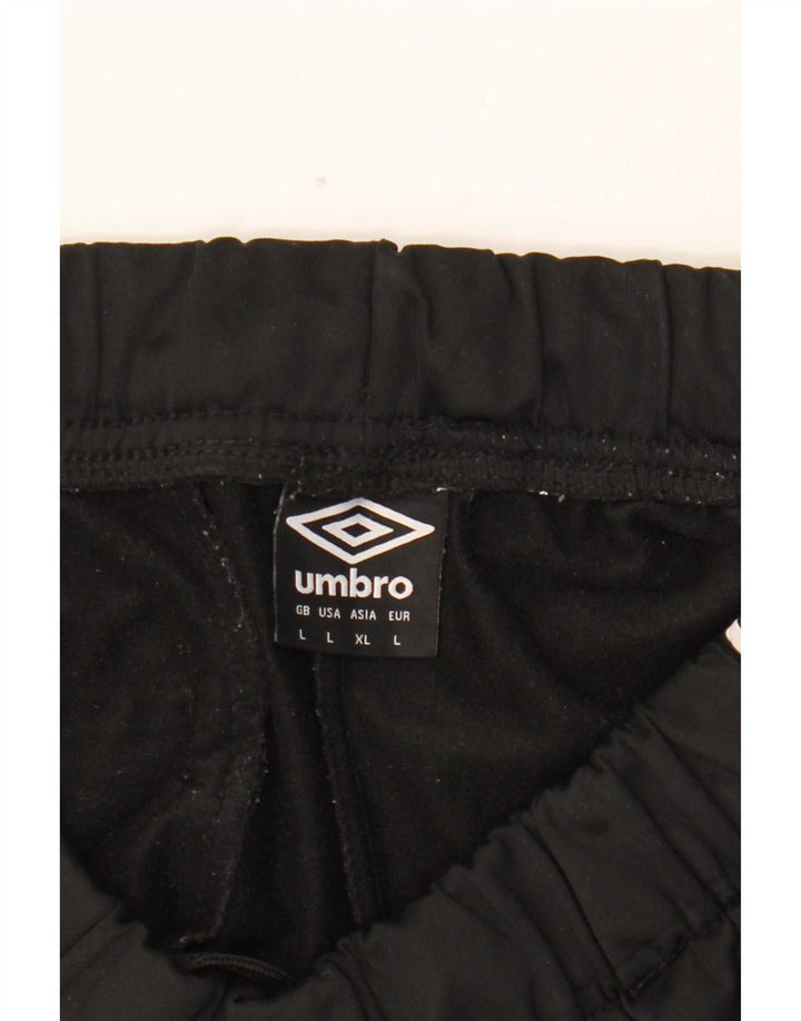 Umbro Pantalon de Survêtement Graphique Homme Large Noir Polyester