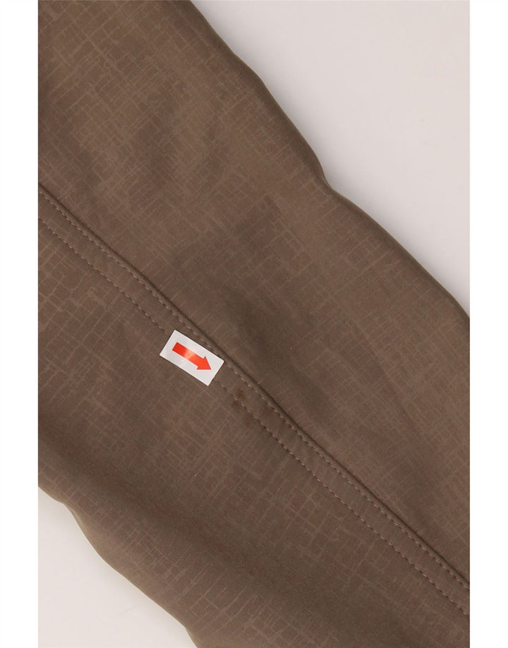 EDDIE BAUER Manteau coupe-vent à capuche pour femme UK 16 Large Beige Polyester