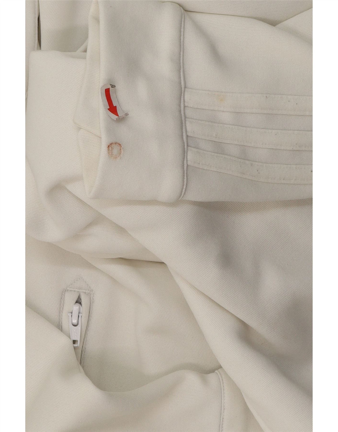 Adidas Pull à capuche zippé pour homme XL Blanc Polyester