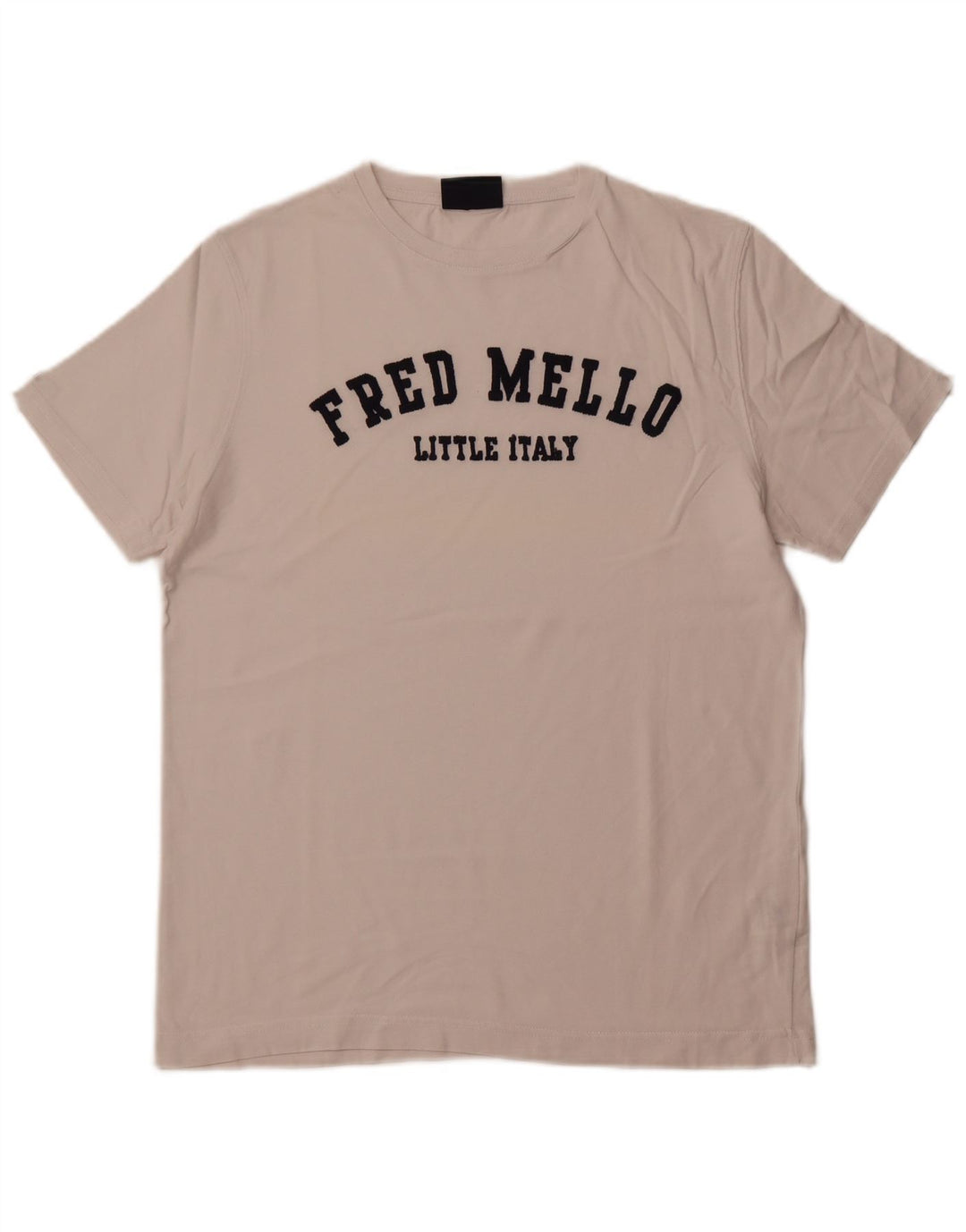 FRED MELLO T-Shirt Graphique Homme Grand Blanc Coton