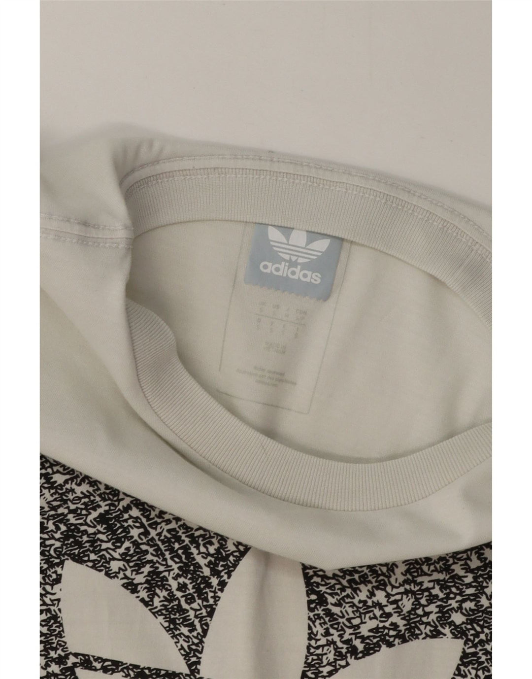 Adidas T-shirt graphique pour hommes, petit haut en coton blanc