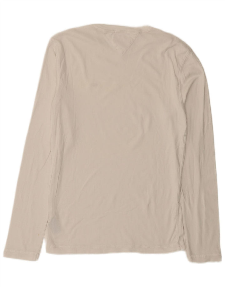 Tommy Hilfiger Haut ajusté à manches longues pour homme en coton blanc moyen