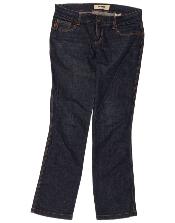 Moschino Jean droit femme W30 L30 bleu coton