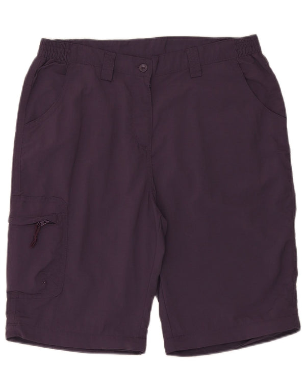 Mountain Warehouse Womens Cargo Shorts UK 12 Medium W32  Purple