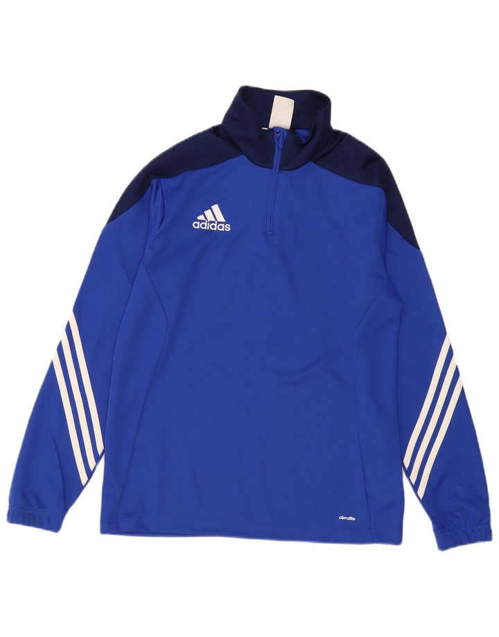 Adidas Climalite Pull Survêtement Top Garçon 13-14 Ans XL Bleu