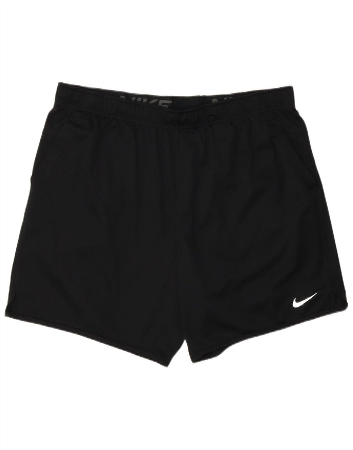 Nike Short de sport Dri Fit pour homme XL Noir Polyester