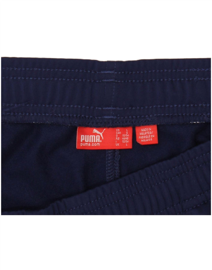 Puma Pantalon de Survêtement Homme Large Bleu Marine Colourblock