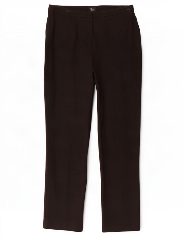 John Lewis Pantalon décontracté slim pour femme UK 10 Small W30 L27 Noir Viscose