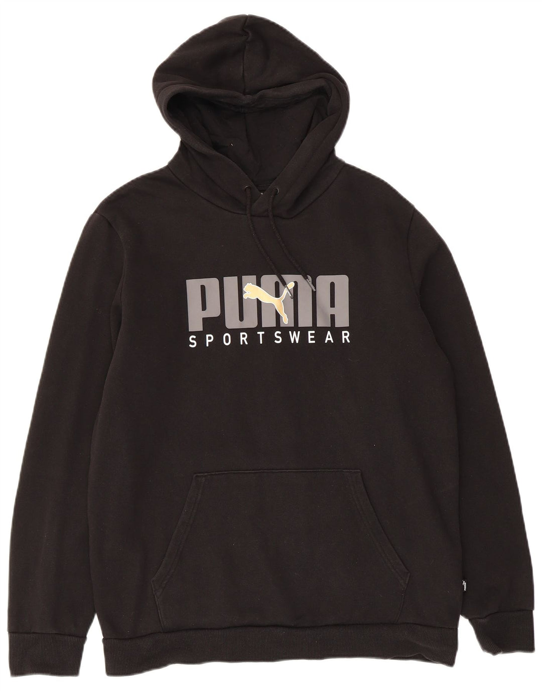 Puma Pull à Capuche Graphique Homme Noir Moyen Coton