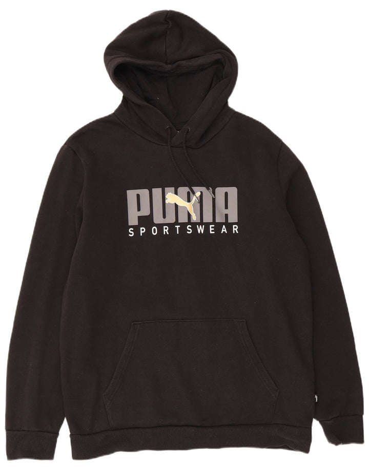 Puma Pull à Capuche Graphique Homme Noir Moyen Coton
