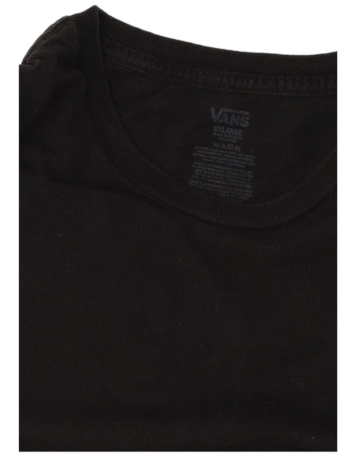 VANS T-Shirt graphique homme haut 2XL coton noir