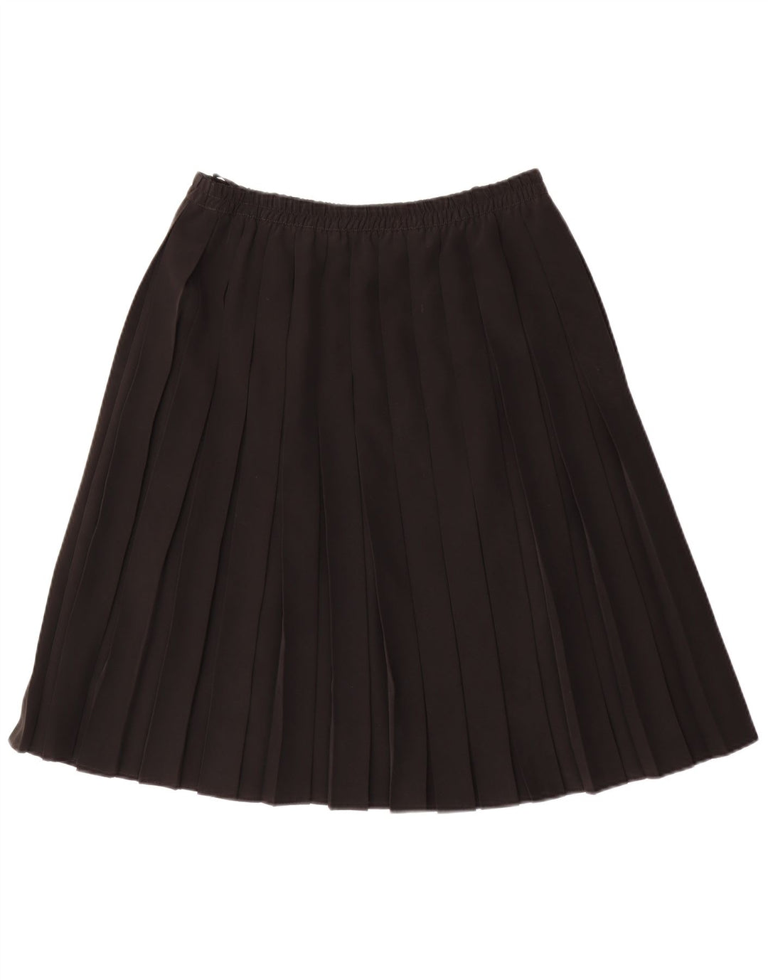 jupe plissée femme vintage EU 42 Grand W34 Polyester Noir