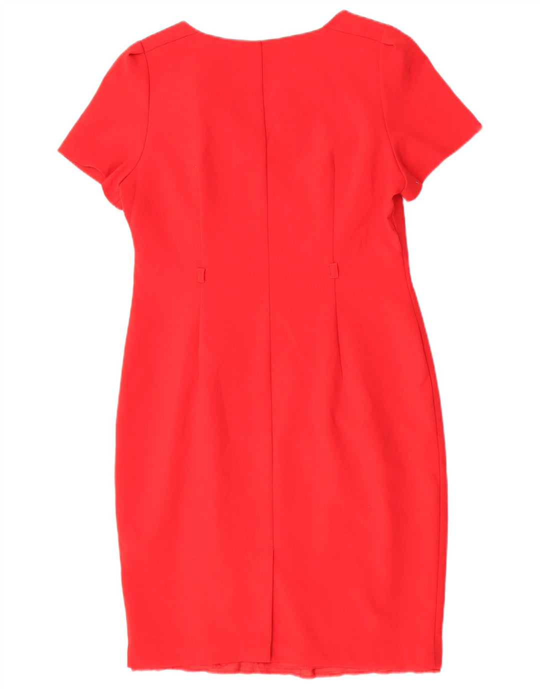 Marks & Spencer Robe fourreau pour femme UK 14 Large Rouge Polyester