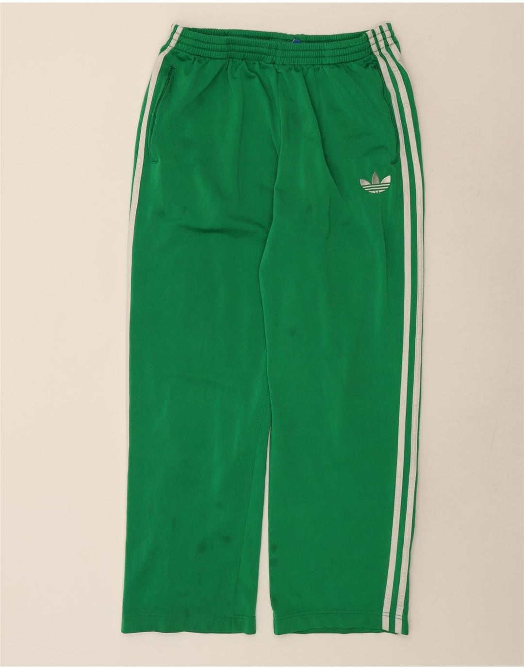 Adidas Pantalon de survêtement pour homme Large Vert Polyester