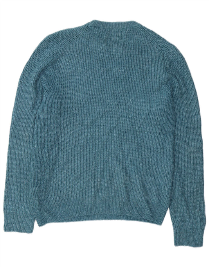 Marks & Spencer Pull Col Ras du Cou Homme Bleu Moyen Polyamide
