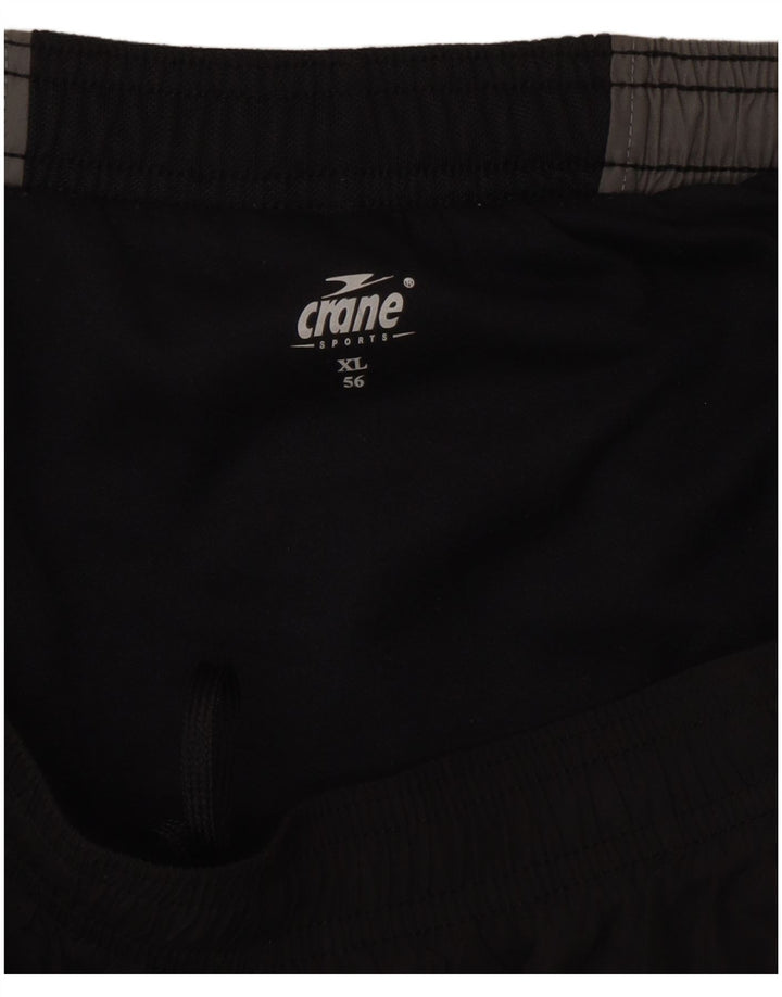 Crane Short de Sport Homme XL Noir Colorblock