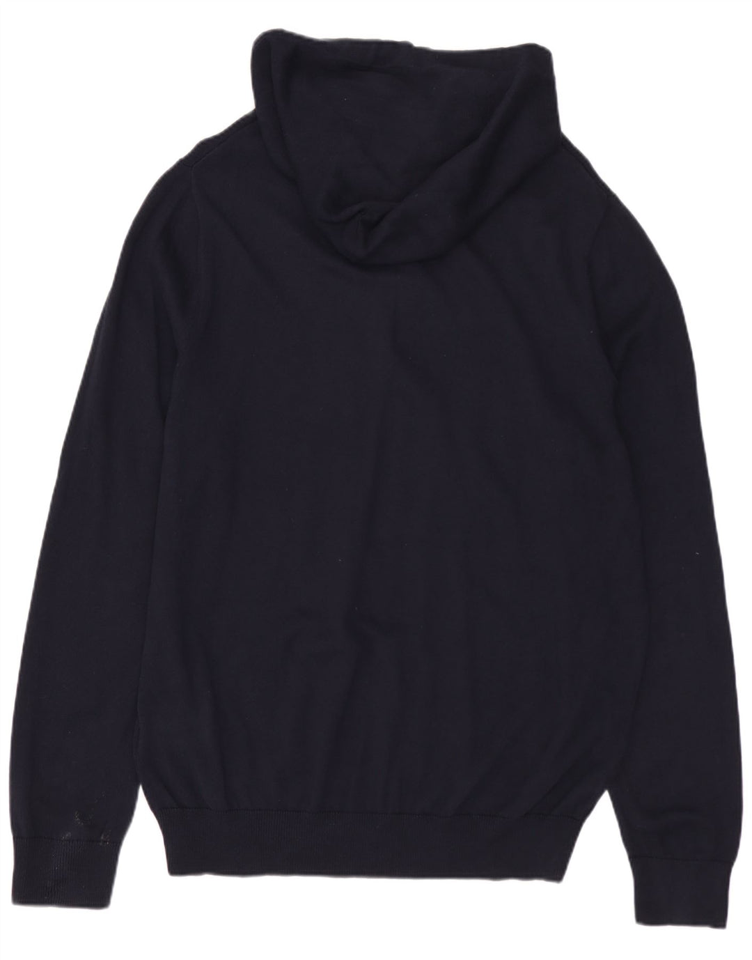 Tommy Hilfiger Pull à capuche boutonné pour homme en coton bleu marine moyen