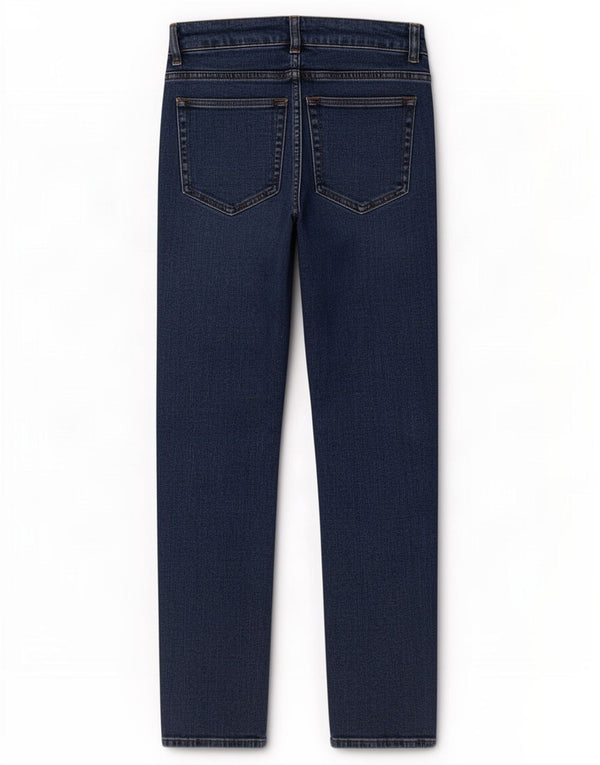 White Stuff Jean droit pour femme UK 8 Small W26 L27 Bleu marine Coton