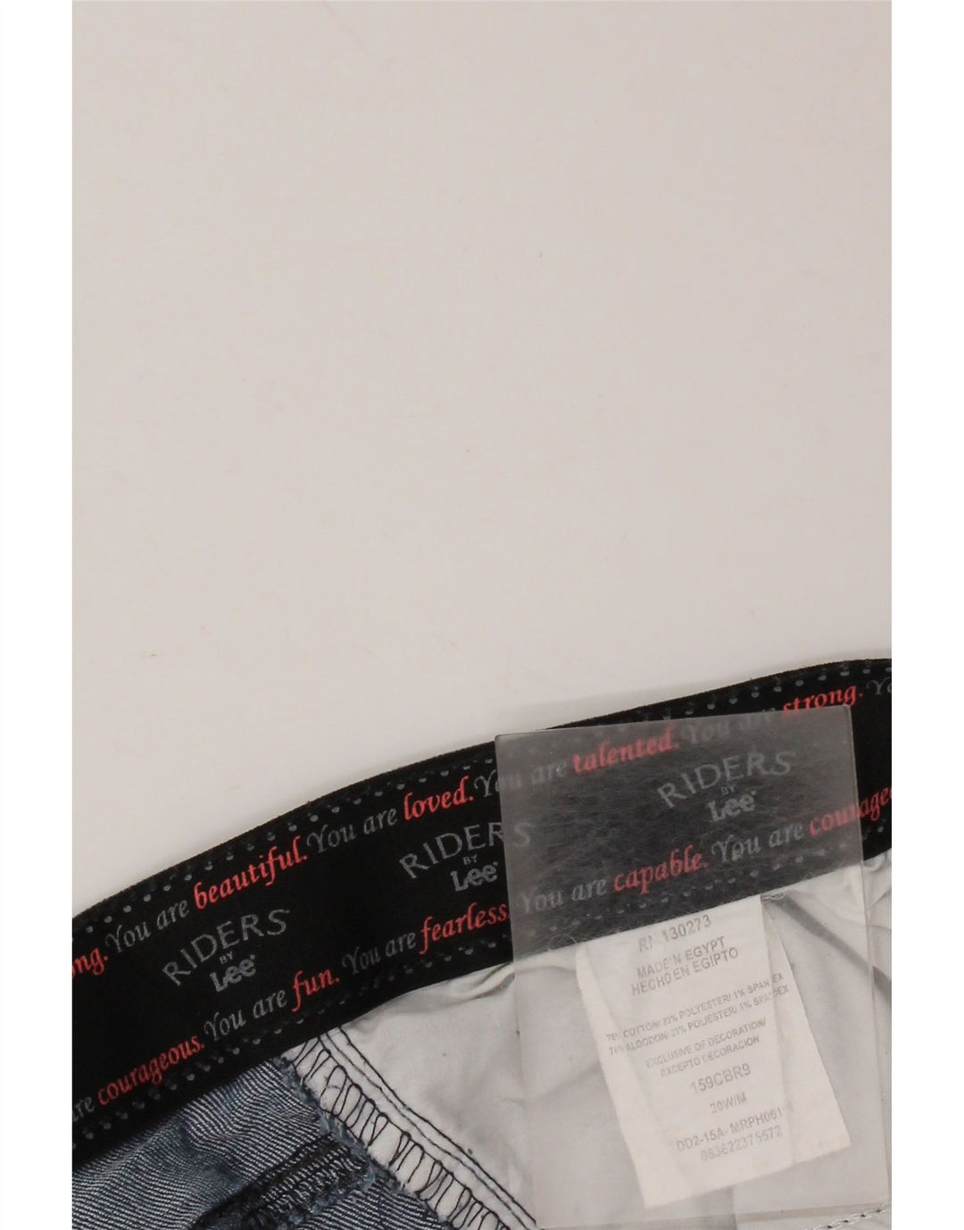 LEE Short en jean taille haute Riders pour femme US 20 3XL W40 Bleu Coton