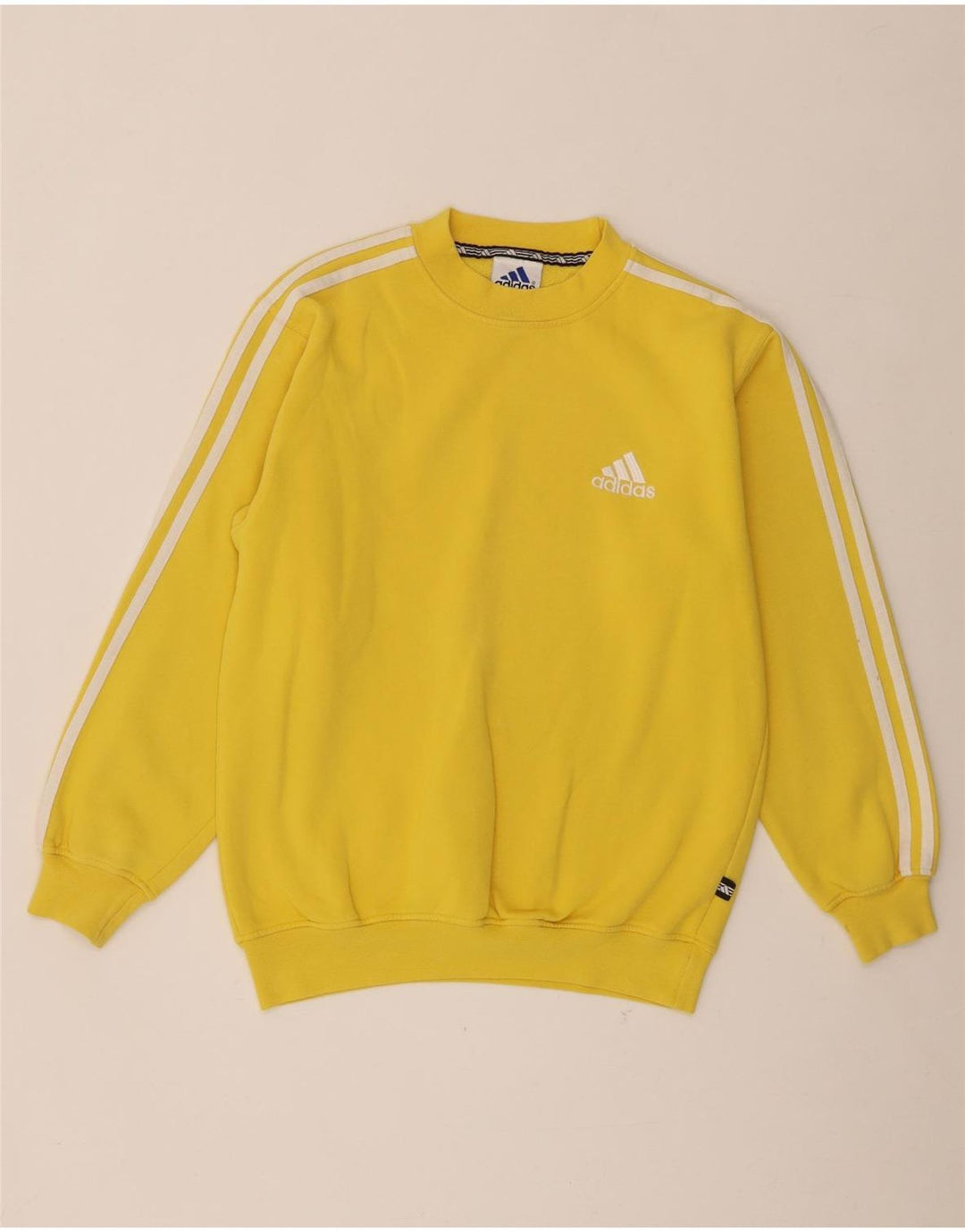 Adidas Sweatshirt Jumper Garçon 13-14 ans Jaune Coton