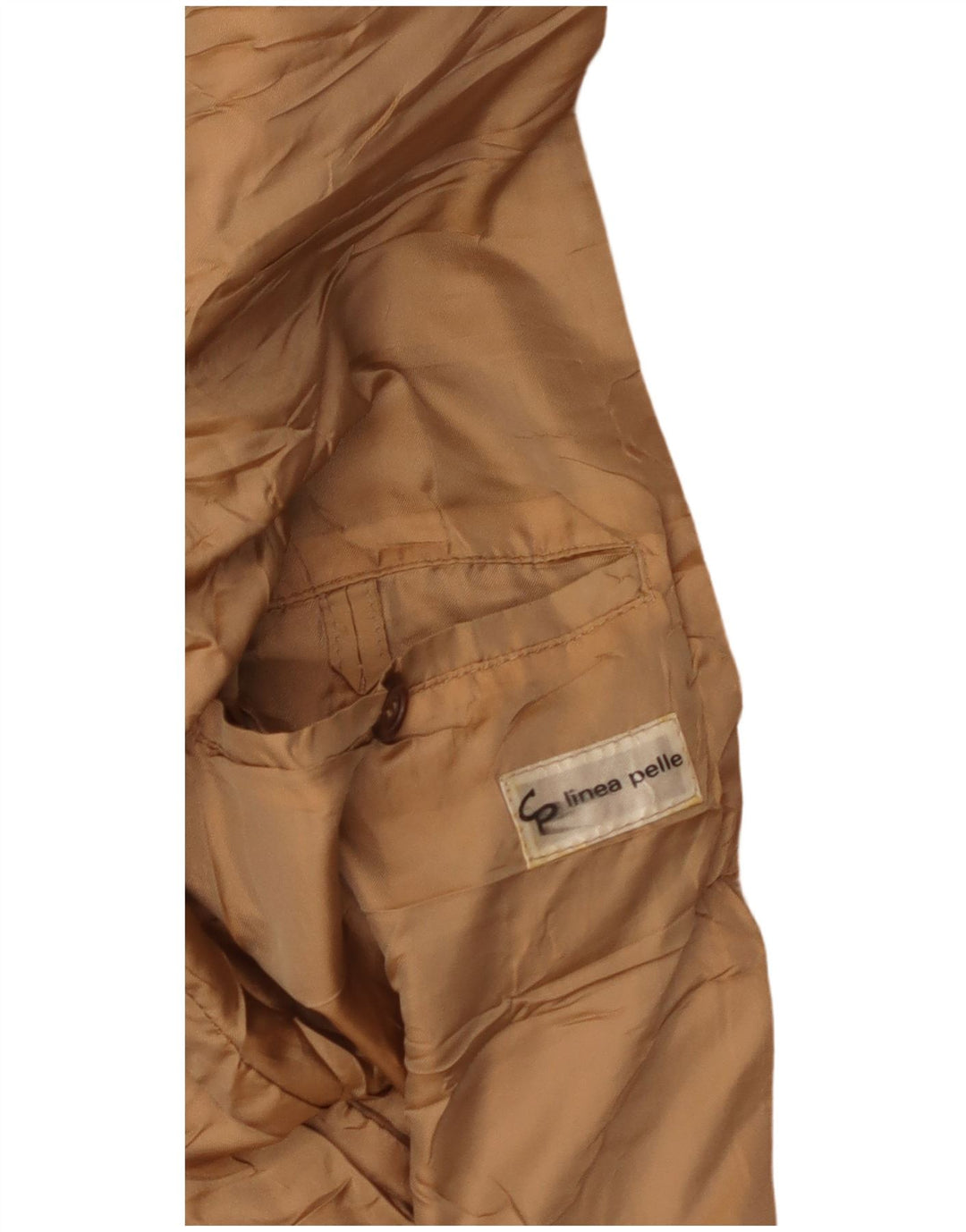 veste en cuir homme vintage UK 38 Cuir Beige Moyen