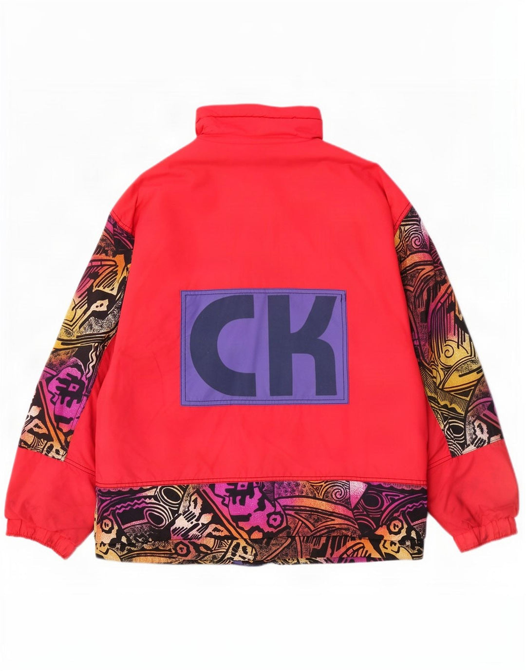 Capt. Cook Veste de ski graphique pour homme UK 40 Large Rouge Colourblock Polyamide