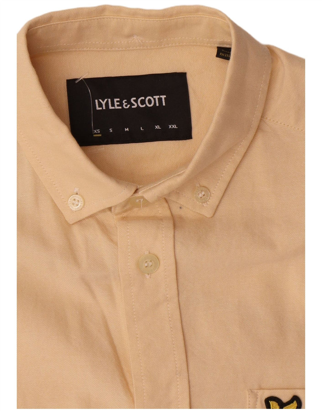 Lyle & Scott Chemise Homme XS Jaune Coton