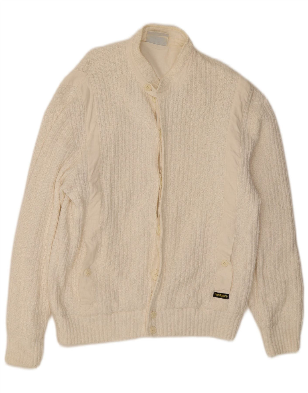 Navigare Pull Cardigan Homme IT 50/52 Blanc Moyen