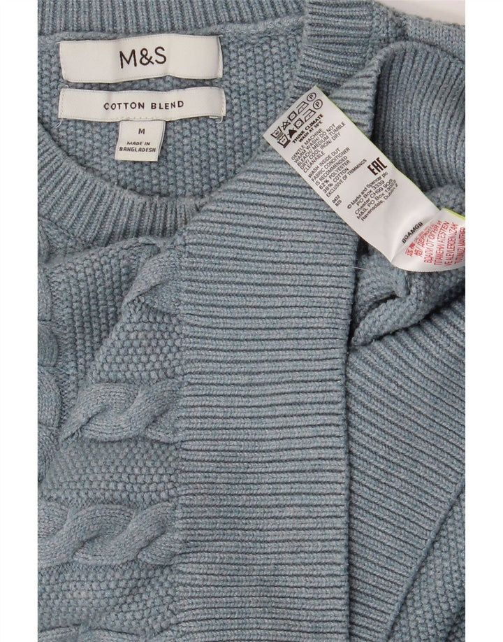 Marks & Spencer Pull col rond homme bleu moyen polyester