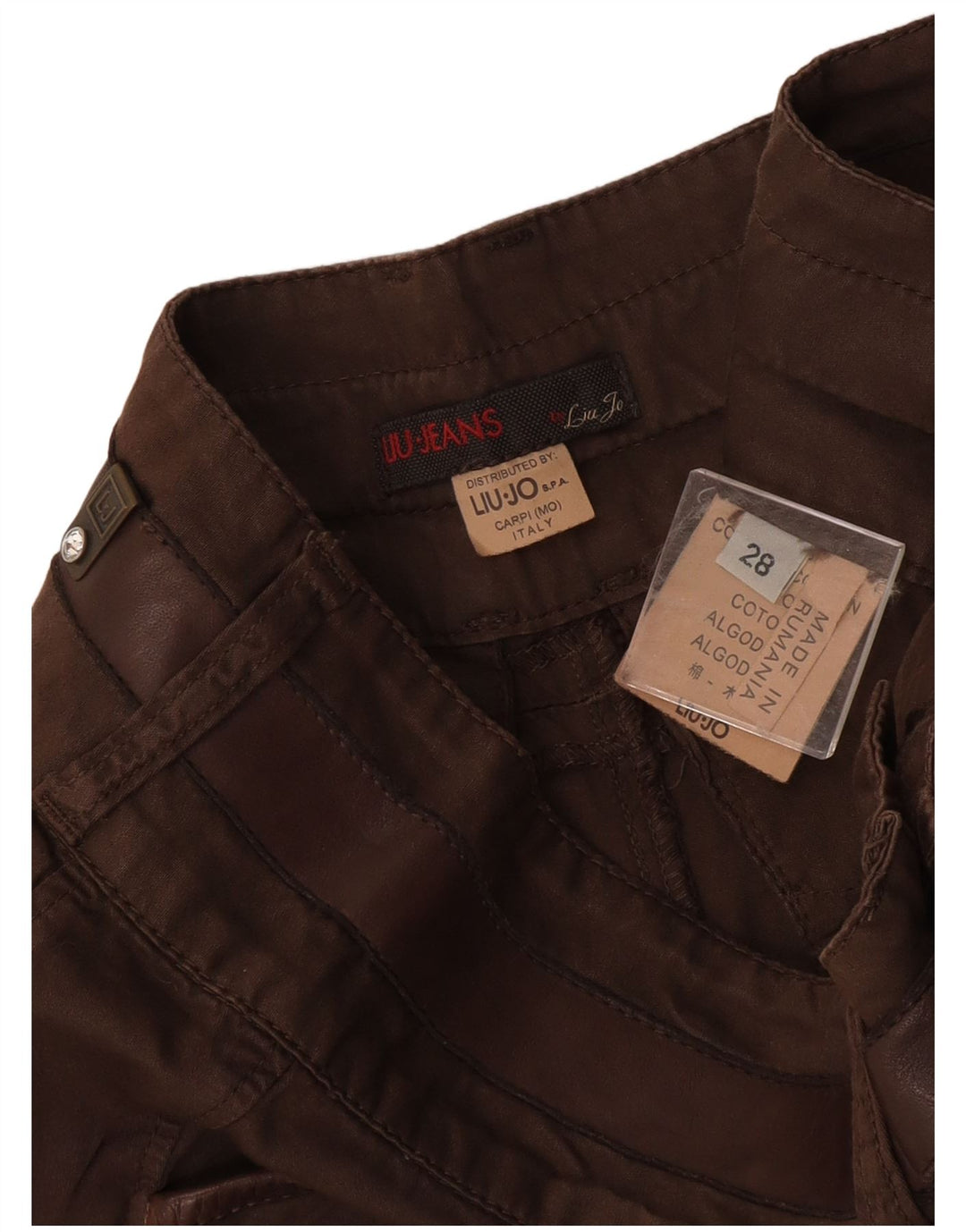 Liu Jo Short décontracté pour femme W28 en coton marron moyen