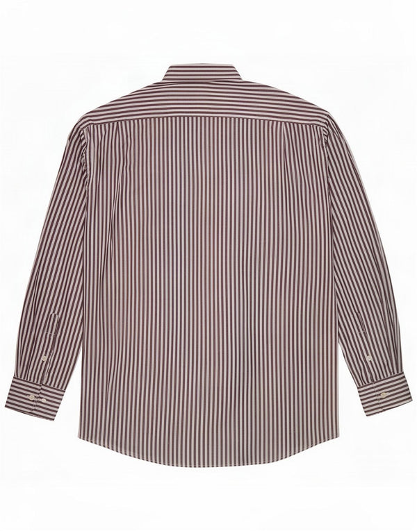 Vintage Mens Shirt Large Purple Pinstripe