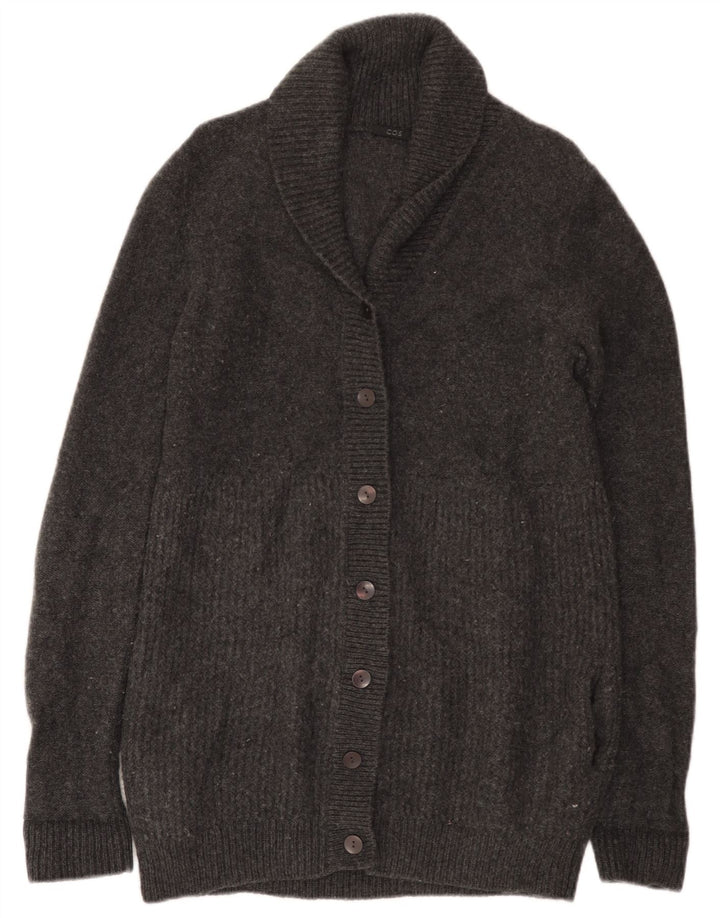 Cos Cardigan Long pour Femme UK 10 Petite Laine Grise