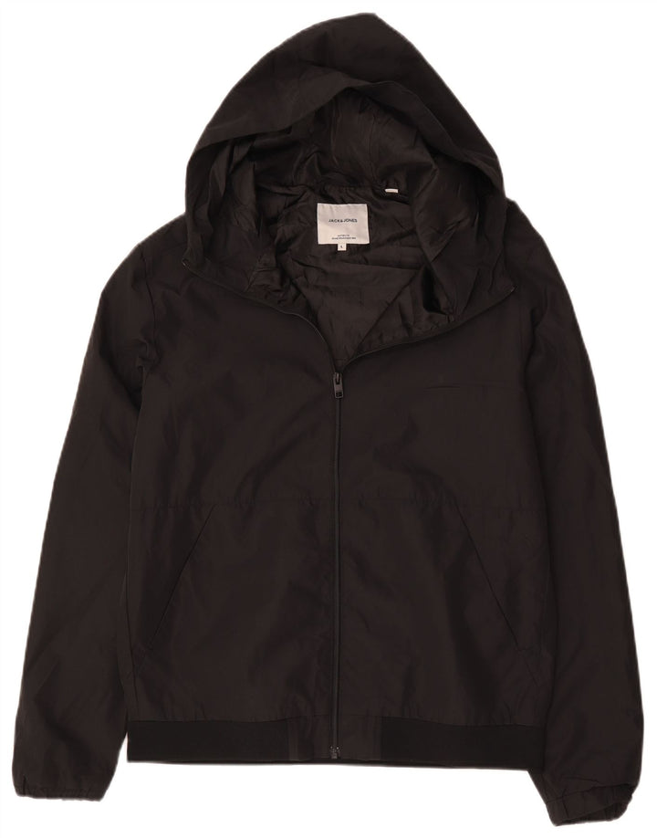 Jack & Jones Bomber à capuche pour homme UK 40 Large Noir