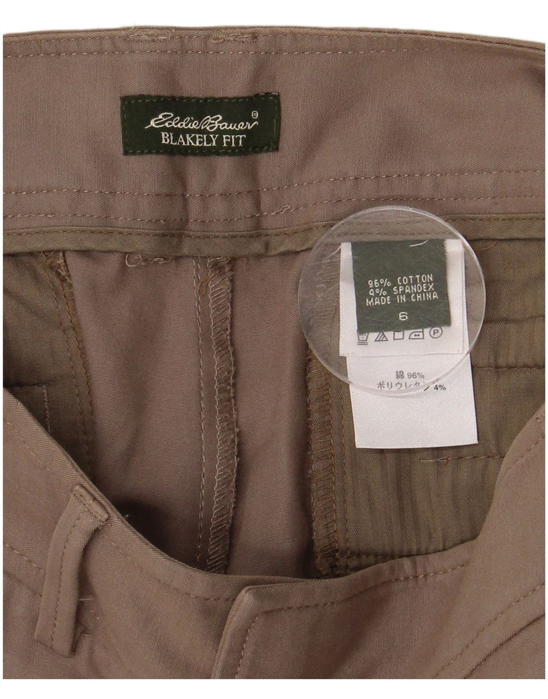 EDDIE BAUER Pantalon décontracté Blakely Fit pour femme US 6 Medium W30 L30 Marron