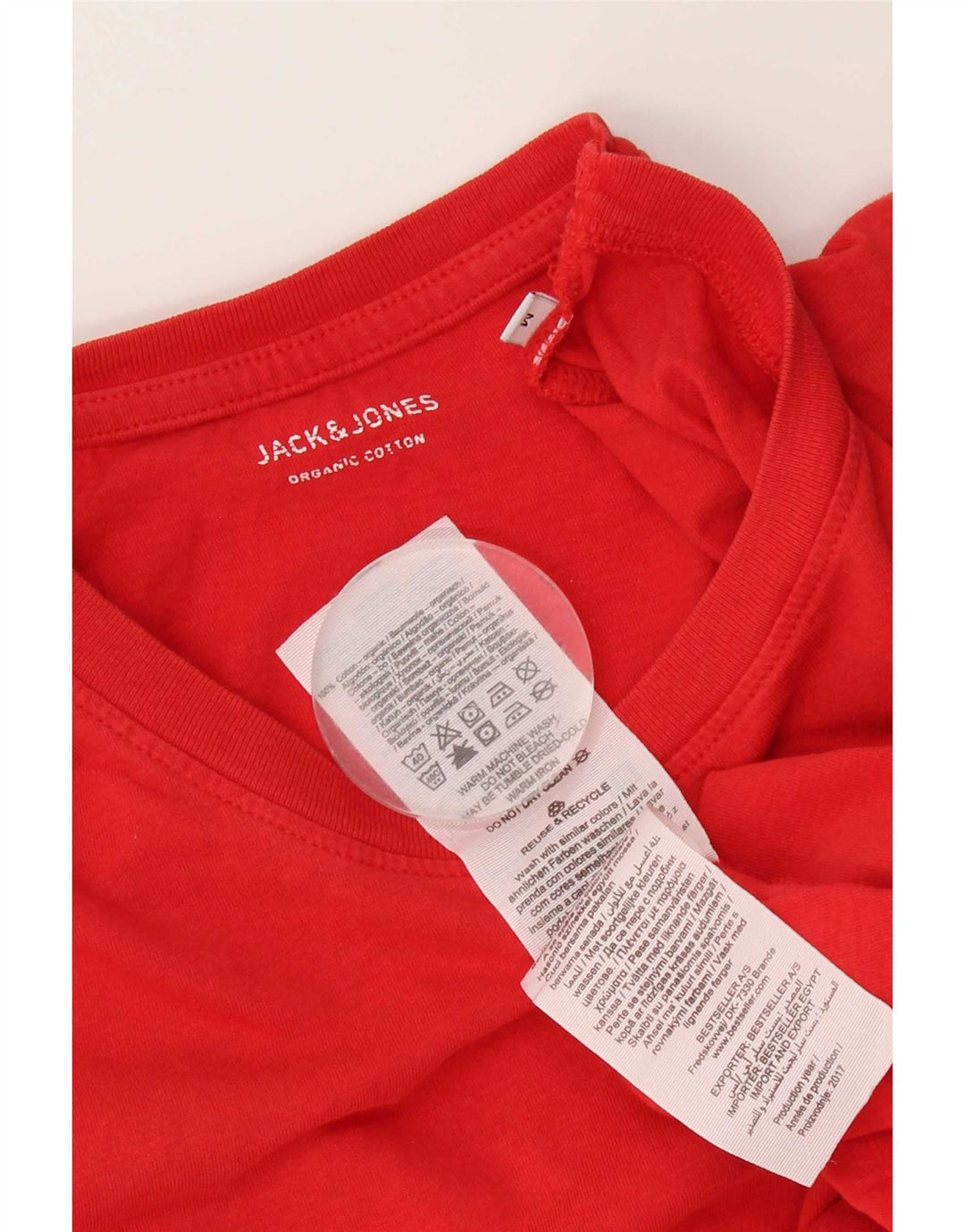 Jack & Jones T-Shirt Homme Rouge Moyen Coton