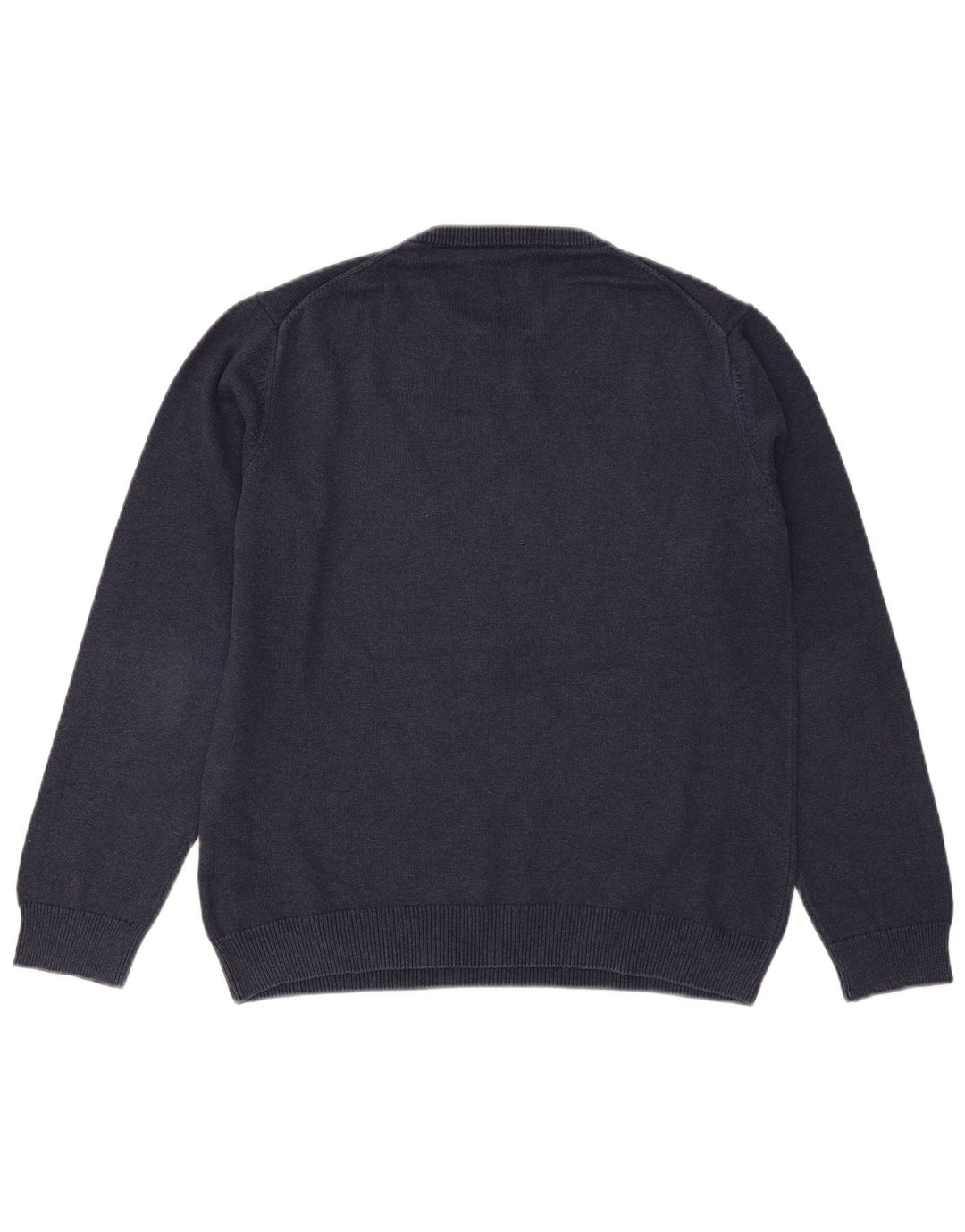 Gant Pull à col rond pour homme en coton bleu marine Taille L
