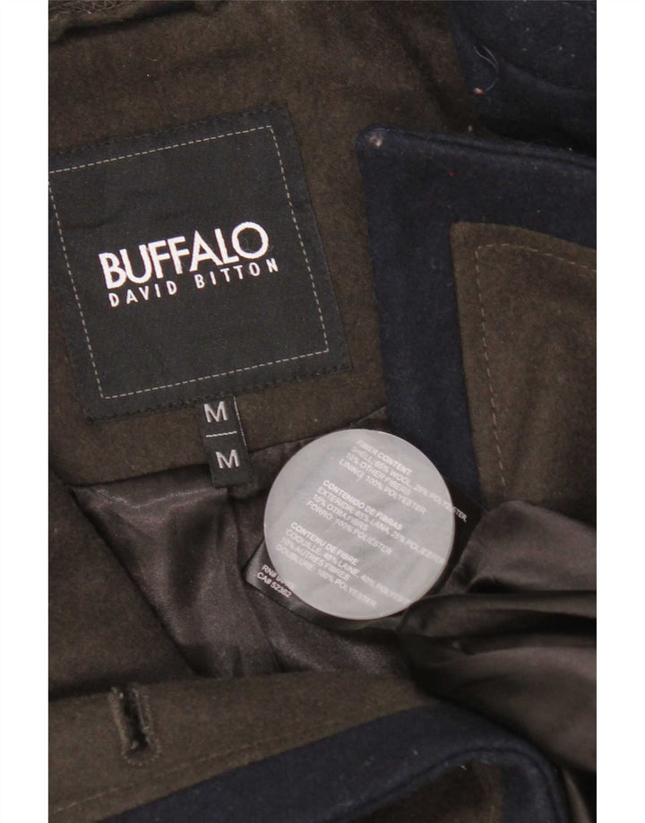 Buffalo David Bitton Manteau croisé pour femme UK 12 Kaki moyen