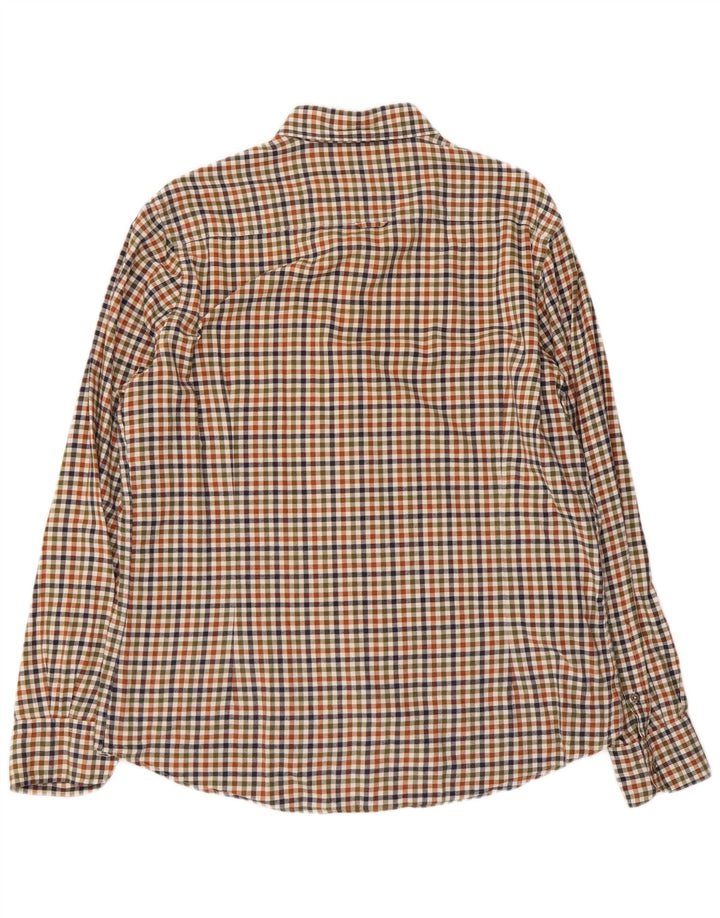 Massimo Dutti Chemise Homme Grand Carreau Multicolore Coton