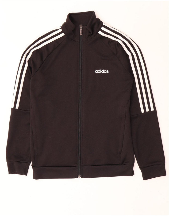 Veste de survêtement Adidas Climalite Garçon 11-12 ans Noir Polyester