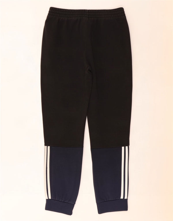 Adidas Mens Tracksuit Trousers Joggers Medium Navy Blue Colourblock Cotton