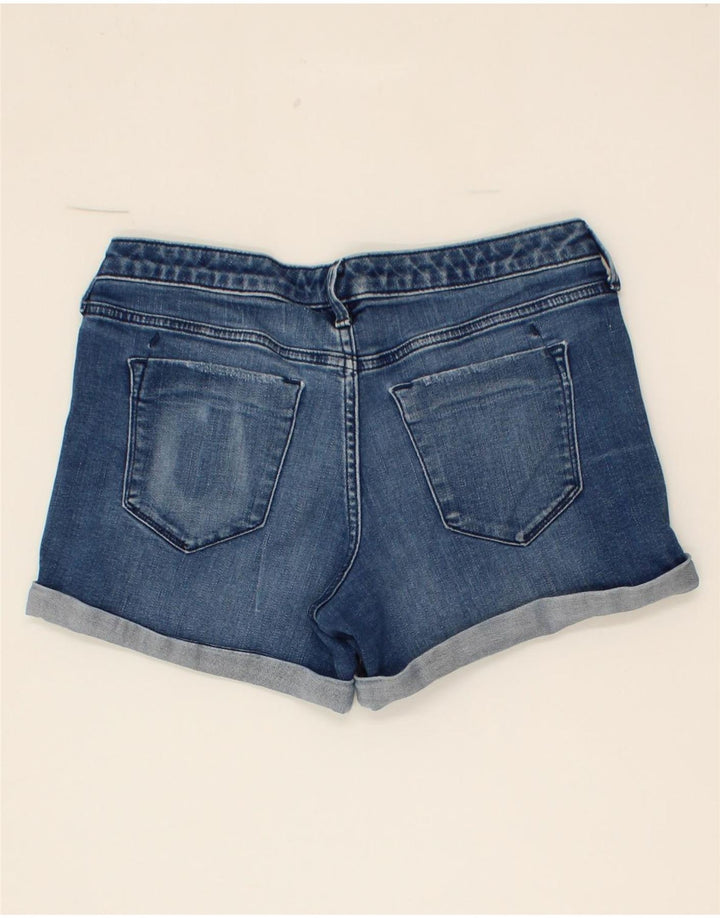MOSSIMO Womens Mid Rise Denim Shorts US 6 Medium W28 Blue Cotton Vintage Mossimo and Second-Hand Mossimo from Messina Hembry 