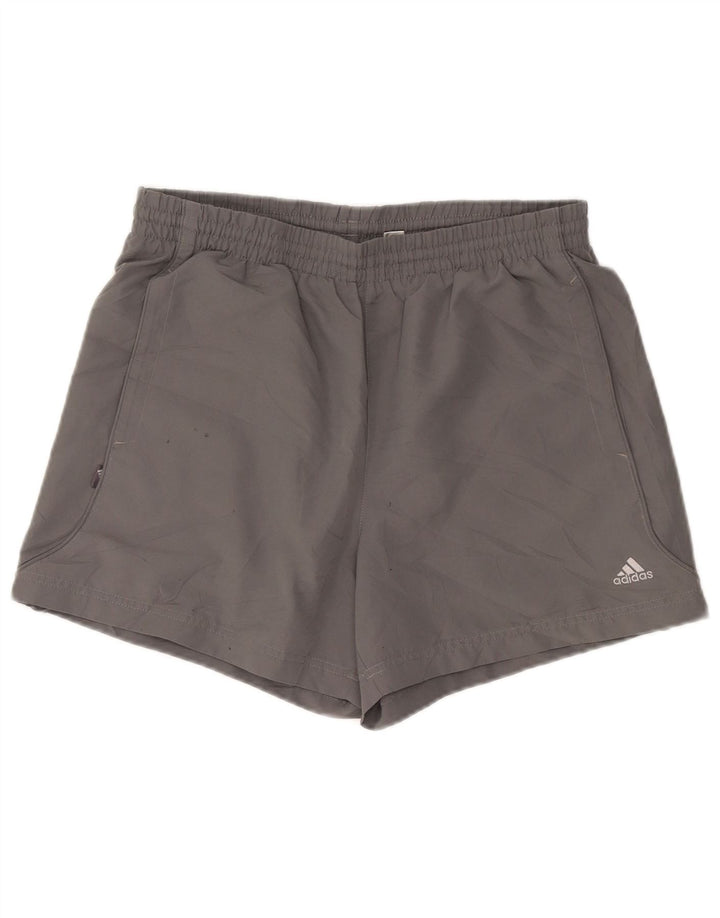 Adidas Short de sport homme gris moyen polyester