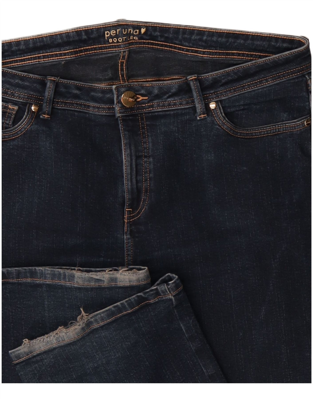Marks & Spencer Jean Bootcut Per Una Femme W36 L31 Bleu Marine