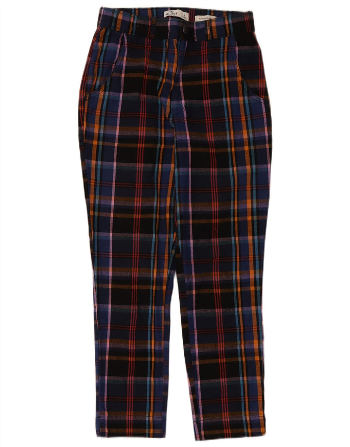 Hollister Pantalon court pour femme Small W27 L25 à carreaux multicolores