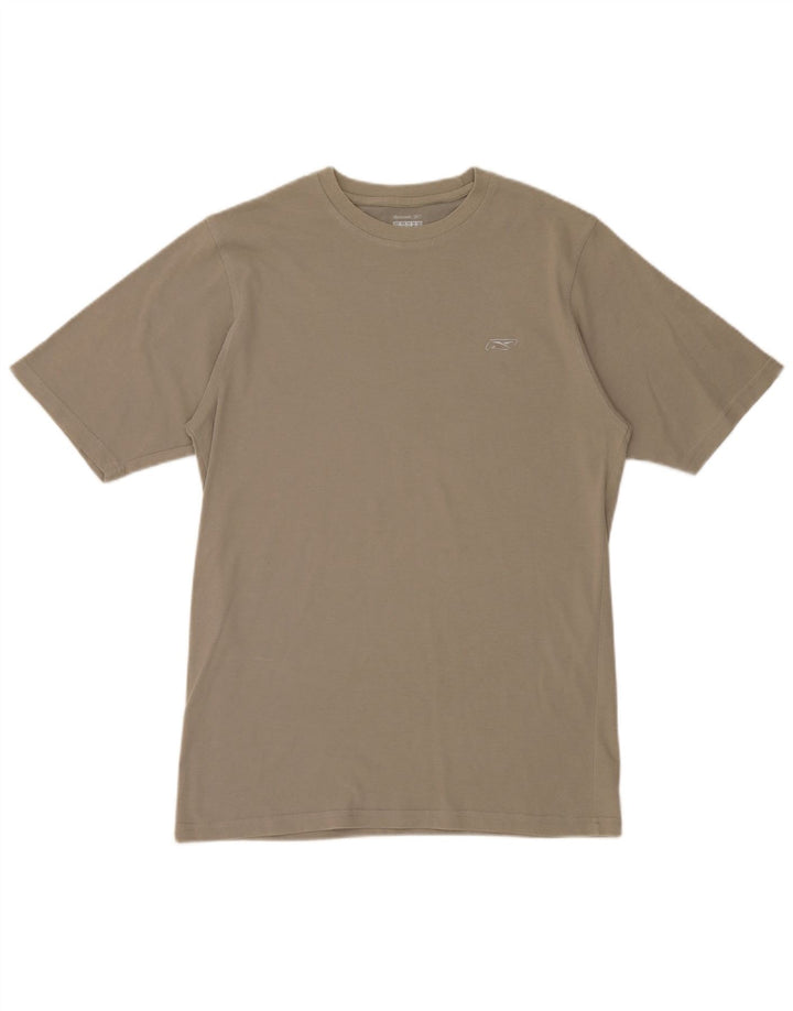 Reebok T-Shirt Top Homme Kaki Moyen Coton