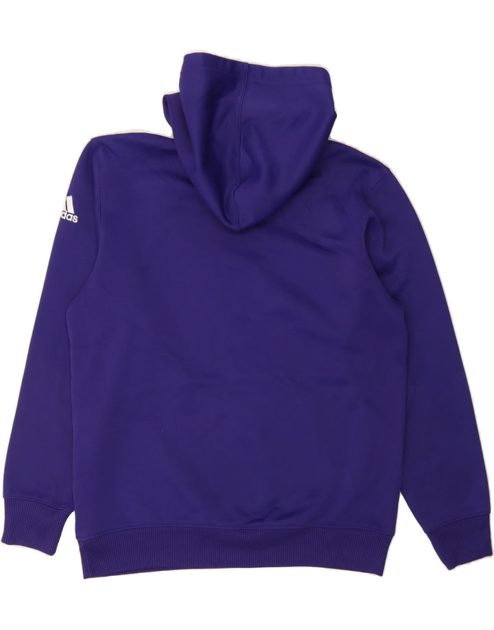 ADIDAS Mens Climawarm Graphic Hoodie Jumper Medium Purple Polyester Vintage Adidas and Second-Hand Adidas from Messina Hembry 