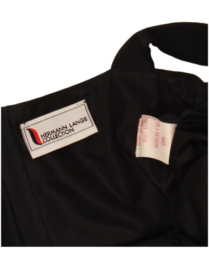 Hermann Lange Robe longue de cocktail sans manches pour femme EU 40 Noir moyen