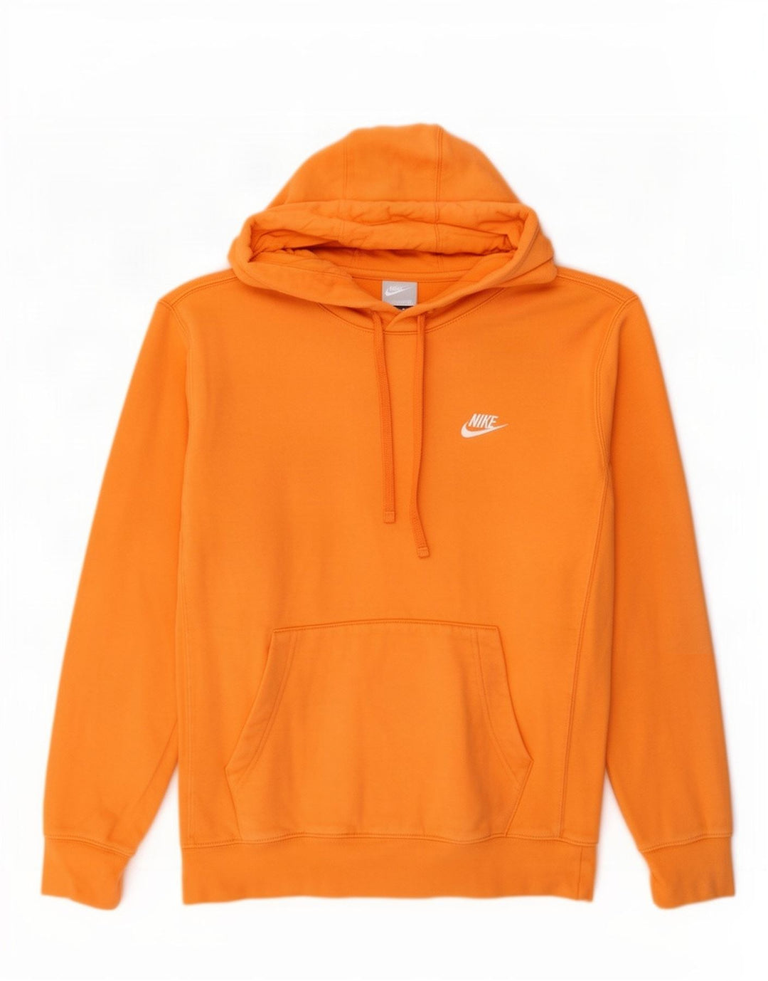 Nike Pull à capuche pour homme Petit coton orange