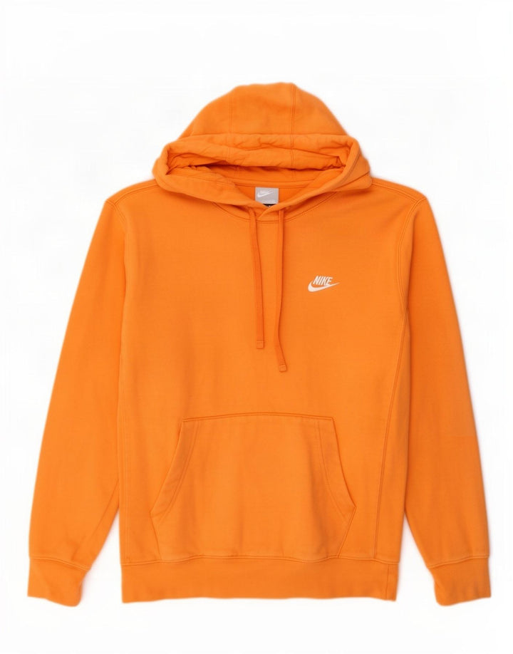Nike Pull à capuche pour homme Petit coton orange